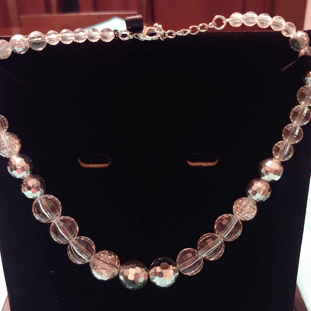 Faceted Glass Necklace